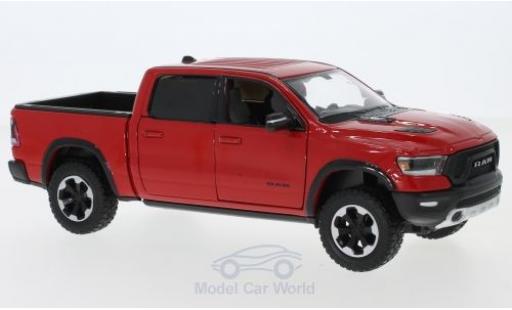 Diecast model cars Dodge RAM 1/24 Motormax 1500 Crew Cab Rebel red 2019 Dodge RAM 1/24 Motormax 1500 Crew Cab Rebel red 2019 diecast model cars