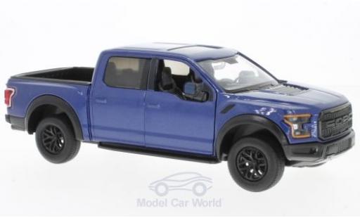 Diecast model cars Ford F-1 1/24 Motormax 50 Raptor metallic blue 2017 Ford F-1 1/24 Motormax 50 Raptor metallic blue 2017 diecast model cars