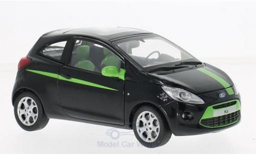 Ford Ka 1/24 Motormax black/green diecast model cars