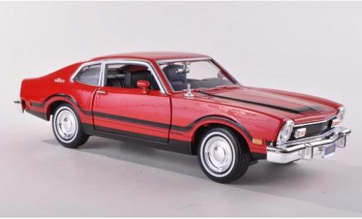 Ford Maverick 1/24 Motormax red 1974 sans Vitrine diecast model cars