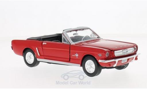 Diecast model cars Ford Mustang 1/24 Motormax Convertible red 1964 ohne Vitrine Ford Mustang 1/24 Motormax Convertible red 1964 ohne Vitrine diecast model cars