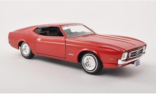 Diecast model cars Ford Mustang 1/24 Motormax Sportsroof red 1971 sans Vitrine Ford Mustang 1/24 Motormax Sportsroof red 1971 sans Vitrine diecast model cars