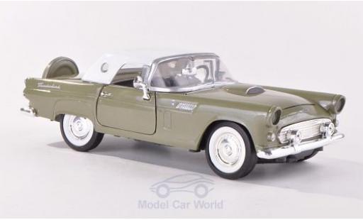 Diecast model cars Ford Thunderbird 1/24 Motormax metallic green/white 1956 ohne Vitrine Ford Thunderbird 1/24 Motormax metallic green/white 1956 ohne Vitrine diecast model cars