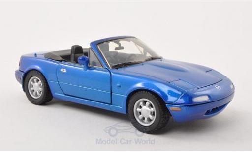 Diecast model cars Mazda MX 1/24 Motormax -5 Miata metallic blue Mazda MX 1/24 Motormax -5 Miata metallic blue diecast model cars