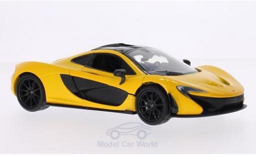 McLaren P1 1/24 Motormax metallic yellow/black diecast model cars