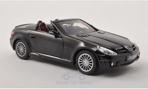 Diecast model cars Mercedes Classe SLK 1/24 Motormax SLK 55 AMG (R171) black Mercedes Classe SLK 1/24 Motormax SLK 55 AMG (R171) black diecast model cars
