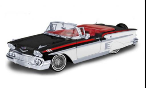 Diecast model cars Chevrolet Impala 1/24 Motormax black/white 1958 Chevrolet Impala 1/24 Motormax black/white 1958 diecast model cars