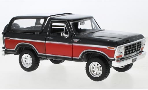 Diecast model cars Ford Bronco 1/24 Motormax Ranger XLT black/red 1978 Ford Bronco 1/24 Motormax Ranger XLT black/red 1978 diecast model cars