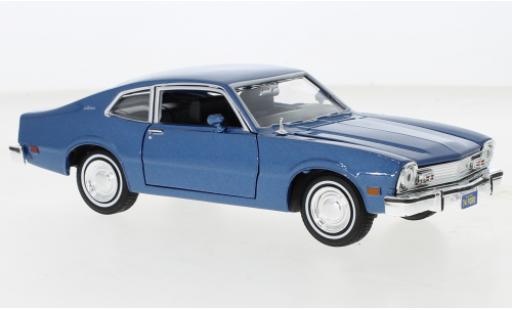 Ford Maverick 1/24 Motormax metallise blue 1974 diecast model cars