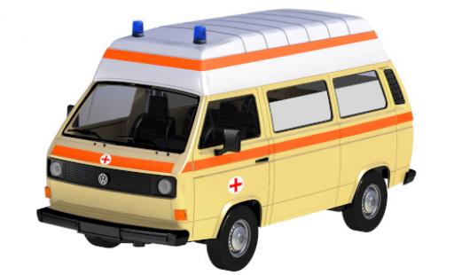 Diecast model cars Volkswagen T3 1/24 Motormax Hochdach Ambulanz Volkswagen T3 1/24 Motormax Hochdach Ambulanz diecast model cars