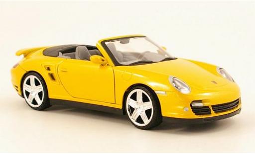 Diecast model cars Porsche 997 Turbo 1/24 Motormax 911 () Turbo Cabriolet metallic yellow Porsche 997 Turbo 1/24 Motormax 911 () Turbo Cabriolet metallic yellow diecast model cars