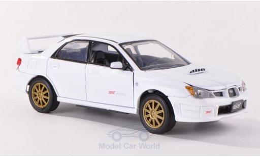 Diecast model cars Subaru Impreza 1/24 Motormax WRX STi white Subaru Impreza 1/24 Motormax WRX STi white diecast model cars