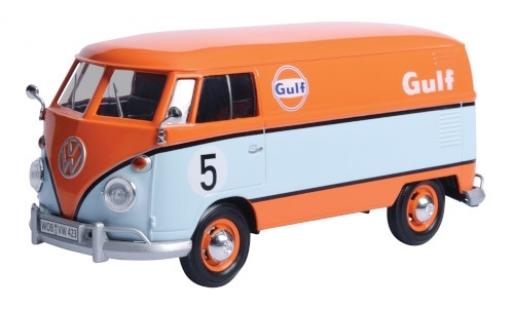 Volkswagen T1 1/24 Motormax Delivery Van orange/blue Gulf fourgon No.5 diecast model cars