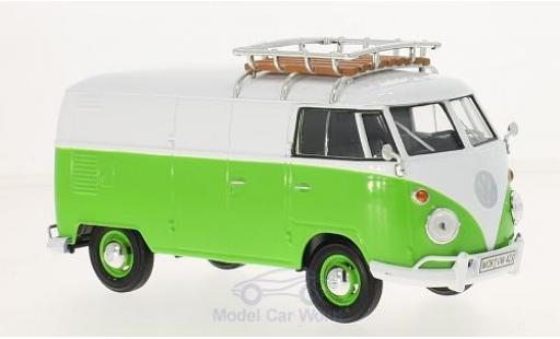 Volkswagen T1 A 1/24 Motormax green/white Kastenwagen mit Dachgepäckträger diecast model cars