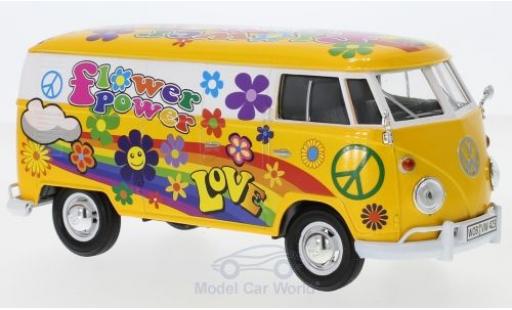 Volkswagen T1 A 1/24 Motormax Kasten Flower Power diecast model cars