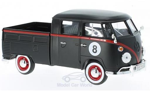 Volkswagen T1 1/24 Motormax black Hot Rod diecast model cars