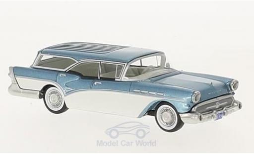 Diecast model cars Buick Century 1/64 Neo Caballero Estate Wagon metallic blue/white 1957 Buick Century 1/64 Neo Caballero Estate Wagon metallic blue/white 1957 diecast model cars