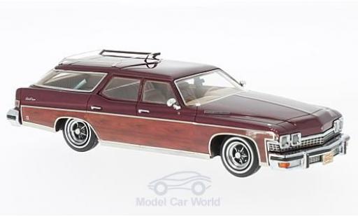 Diecast model cars Buick Le Sabre 1/43 Neo Estate Wagon metallic red/Holzoptik 1974 Buick Le Sabre 1/43 Neo Estate Wagon metallic red/Holzoptik 1974 diecast model cars
