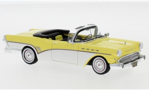 Diecast model cars Buick Roadmaster 1/43 Neo Convertible yellow/white 1957 Buick Roadmaster 1/43 Neo Convertible yellow/white 1957 diecast model cars