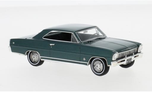 Diecast model cars Chevrolet Nova 1/43 Neo SS Hardtop metallic green 1966 Chevrolet Nova 1/43 Neo SS Hardtop metallic green 1966 diecast model cars