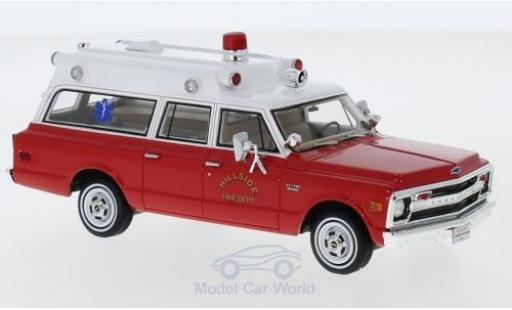 Diecast model cars Chevrolet Suburban 1/43 Neo Ambulance red/white Hillside Fire Department 1970 Chevrolet Suburban 1/43 Neo Ambulance red/white Hillside Fire Department 1970 diecast model cars