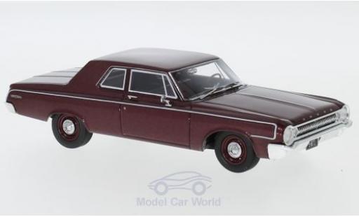 Diecast model cars Dodge 330 1/43 Neo Sedan metallic red 1964 Dodge 330 1/43 Neo Sedan metallic red 1964 diecast model cars
