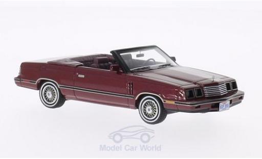 Diecast model cars Dodge 600 1/43 Neo Convertible metallic red 1984 Dodge 600 1/43 Neo Convertible metallic red 1984 diecast model cars