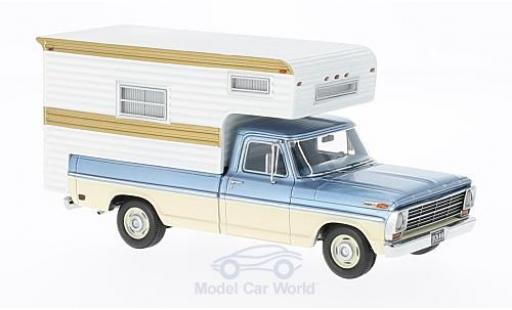 Diecast model cars Ford F-1 1/43 Neo 00 metallic blue/beige 1968 Camper Ford F-1 1/43 Neo 00 metallic blue/beige 1968 Camper diecast model cars