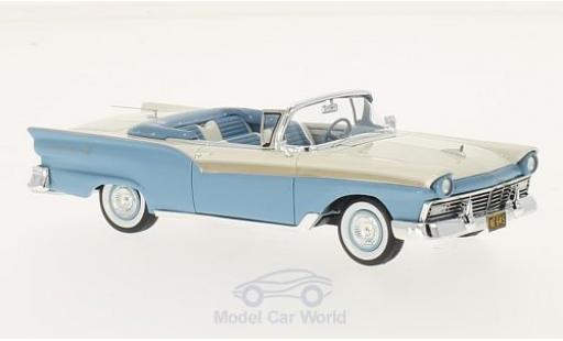 Diecast model cars Ford Fairlane 1957 1/43 Neo 500 Convertible blue/white 1957 Ford Fairlane 1957 1/43 Neo 500 Convertible blue/white 1957 diecast model cars