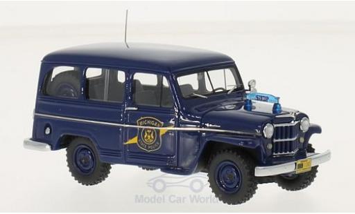 Diecast model cars Jeep Willys 1/43 Neo Station Wagon Michigan State Police 1954 Jeep Willys 1/43 Neo Station Wagon Michigan State Police 1954 diecast model cars