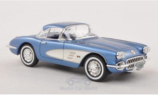 Diecast model cars Chevrolet Corvette C1 1/43 Neo (C1) Hardtop metallic blue/white 1959 Chevrolet Corvette C1 1/43 Neo (C1) Hardtop metallic blue/white 1959 diecast model cars