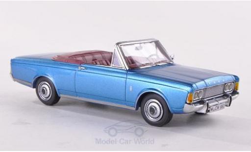 Diecast model cars Ford Taunus 1970 1/43 Neo (P7b) 26M Cabriolet Deutsch metallic blue 1970 Ford Taunus 1970 1/43 Neo (P7b) 26M Cabriolet Deutsch metallic blue 1970 diecast model cars
