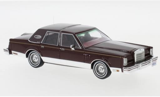 Diecast model cars Lincoln Continental 1/43 Neo Mark VI Signature Series metallic red 1980 Lincoln Continental 1/43 Neo Mark VI Signature Series metallic red 1980 diecast model cars