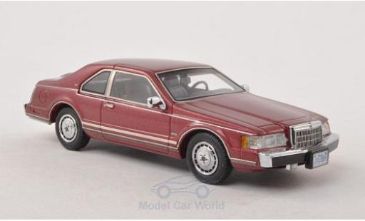 Diecast model cars Lincoln Continental 1/43 Neo Mark VII LSC metallic red 1984 Lincoln Continental 1/43 Neo Mark VII LSC metallic red 1984 diecast model cars