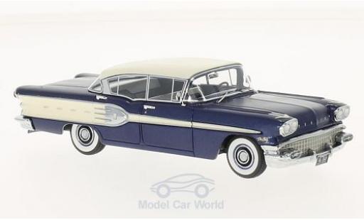 Diecast model cars Pontiac Star Chief 1/43 Neo 4-Door Sedan metallic blue/white 1958 Pontiac Star Chief 1/43 Neo 4-Door Sedan metallic blue/white 1958 diecast model cars