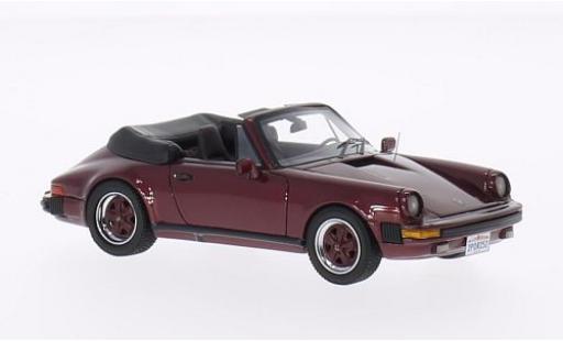 Diecast model cars Porsche 930 1/43 Neo 911 Carrera Cabriolet metallic red 1985 USA-Version Porsche 930 1/43 Neo 911 Carrera Cabriolet metallic red 1985 USA-Version diecast model cars