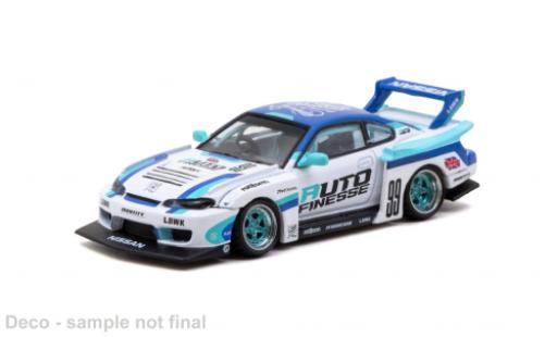 Nissan Silvia 1/64 Tarmac Works (S15) LB-Super Silhouette 2025 Auto Finesse 1:64 diecast model cars