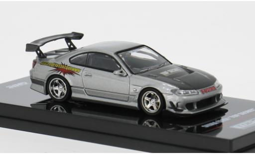 Diecast model cars Nissan Silvia (S15) Top Secret silber 1/64 INNO64