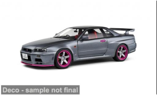 Diecast model cars Nissan Skyline GT-R grau 1/18 Solido