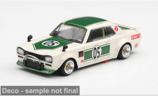 Diecast model cars Nissan Skyline GT-R (KPGC10) weiss/gr&Atilde;&frac14;n 1971 LB-WORKS HAKOSUKA 1/64 Mini GT