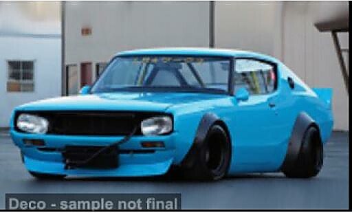 Diecast model cars Nissan Skyline GT-R (KPGC110) blau 1972 1/43 Solido