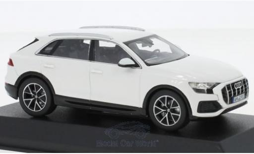 Audi Q8 1/43 Norev white 2018 diecast model cars