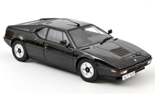 Bmw M1 1/18 Norev black 1980 diecast model cars