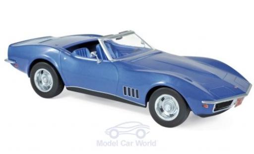 Diecast model cars Chevrolet Corvette 1/18 Norev C3 Convertible metallic blue 1969 Chevrolet Corvette 1/18 Norev C3 Convertible metallic blue 1969 diecast model cars