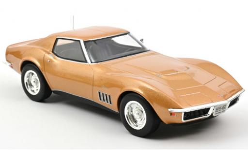 Diecast model cars Chevrolet Corvette 1/18 Norev (C3) Coupe gold 1969 Chevrolet Corvette 1/18 Norev (C3) Coupe gold 1969 diecast model cars