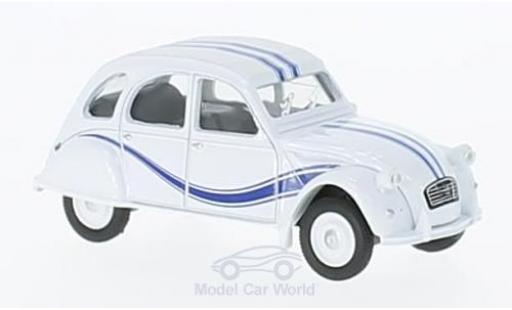 Diecast model cars Citroen 2CV 1/64 Norev France 3 white/blue 1983 Citroen 2CV 1/64 Norev France 3 white/blue 1983 diecast model cars