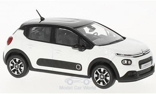 Diecast model cars Citroen C3 1/43 Norev white/black 2016 Citroen C3 1/43 Norev white/black 2016 diecast model cars