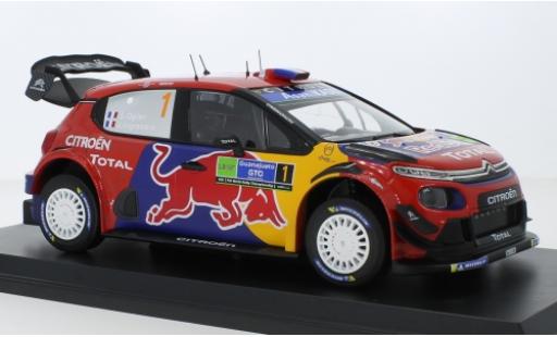 Diecast model cars Citroen C3 1/18 Norev WRC No.1 Red Bull / Total WRC Rally Mexico 2019 S.Ogier/J.Ingrassia Citroen C3 1/18 Norev WRC No.1 Red Bull / Total WRC Rally Mexico 2019 S.Ogier/J.Ingrassia diecast model cars