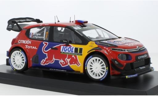 Diecast model cars Citroen C3 1/18 Norev WRC No.1 Red Bull / Total WRC Tour de Corse 2019 S.Ogier/J.Ingrassia Citroen C3 1/18 Norev WRC No.1 Red Bull / Total WRC Tour de Corse 2019 S.Ogier/J.Ingrassia diecast model cars