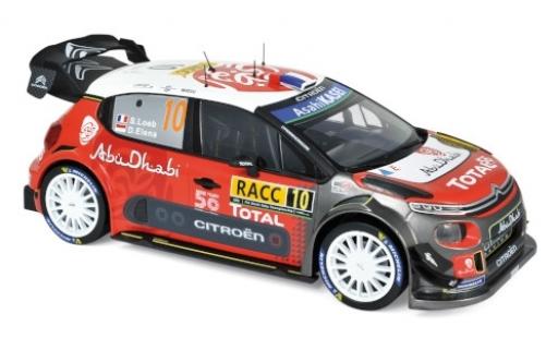 Diecast model cars Citroen C3 1/18 Norev WRC No.10 Total Rallye WM Rallye Catalunya 2018 S.Loeb/D.Elena Citroen C3 1/18 Norev WRC No.10 Total Rallye WM Rallye Catalunya 2018 S.Loeb/D.Elena diecast model cars